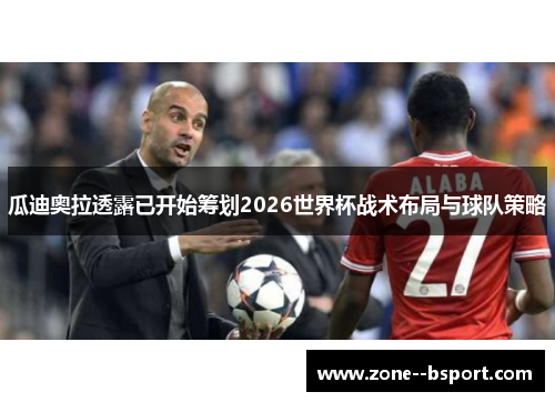 瓜迪奥拉透露已开始筹划2026世界杯战术布局与球队策略 瓜迪奥拉透露已开始筹划2026世界杯战术布局与球队策略
